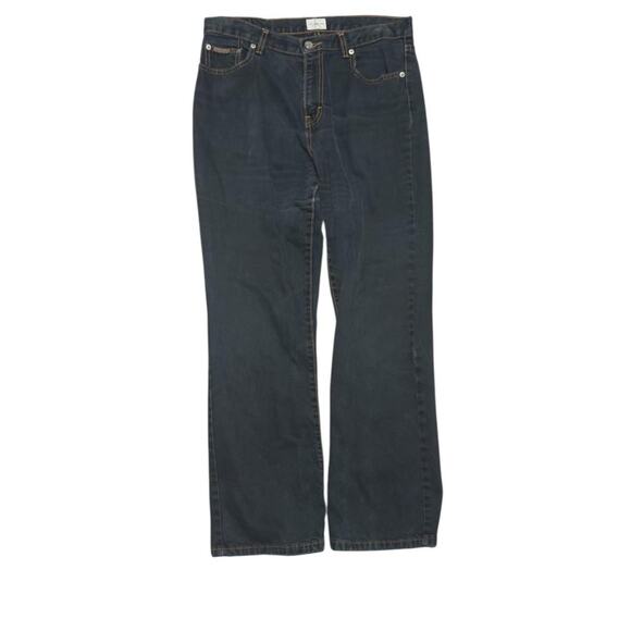 Calvin Klein Black Bootcut Jeans Size 10 100 % Cotton Y2K Soft Denim - Picture 1 of 6